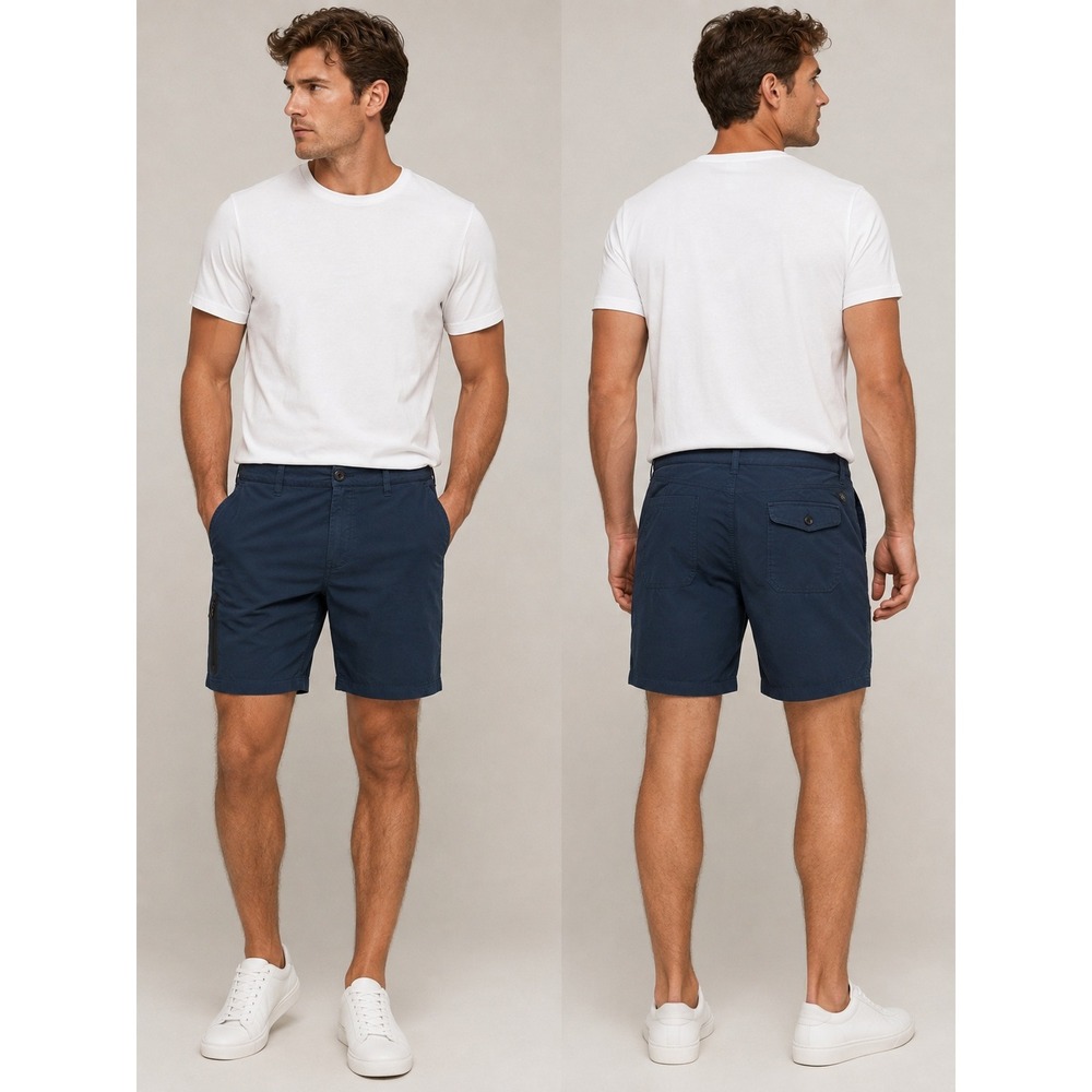 Roark Shorts Mens 34 Navy Blue Hybrid Quick Dry Stretch Outdoor Hiking Swim